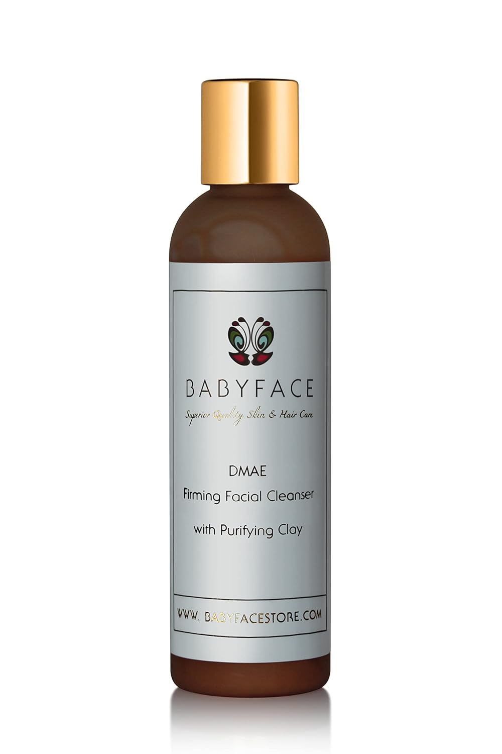 Babyface DMAE Limpiador facial reafirmante con arcilla purificadora, reductor de poros, 4.4 oz.