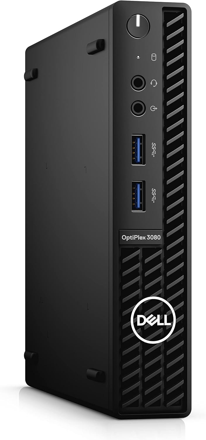 Dell Escritorio empresarial Optiplex 3080 con factor de forma micro 2022, Intel Core i5-10500T, 16 GB RAM, 512 GB PCIe SSD, Wi-Fi 6, Bluetooth,