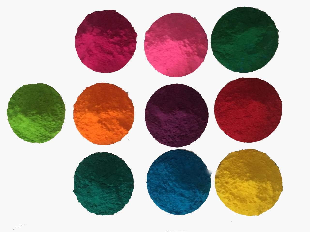 10 colores x 1.76 oz – Polvo de color Holi Premium CraZeeColors(TM)