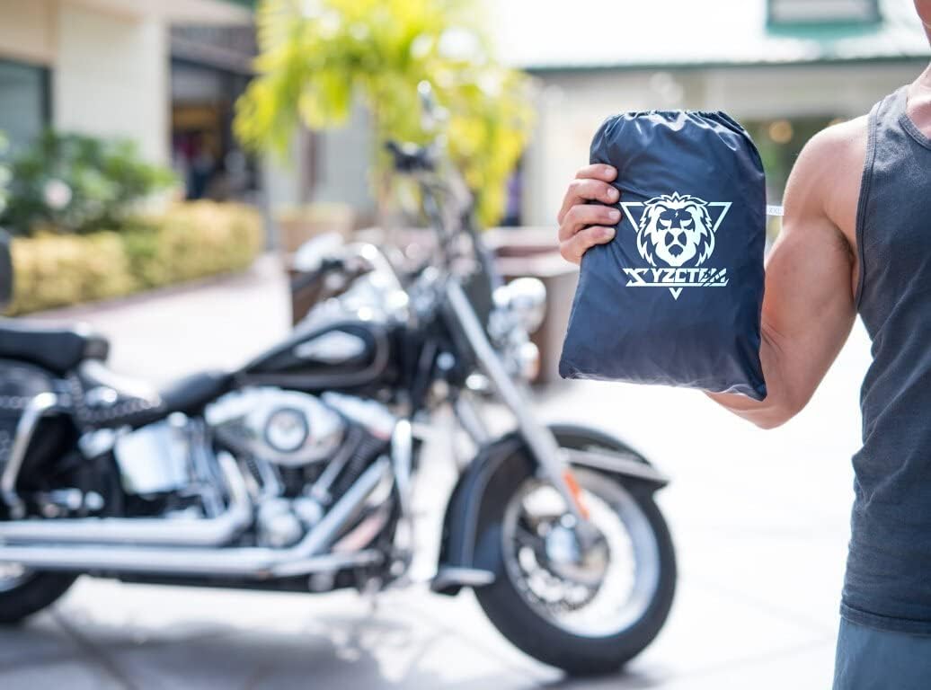 XYZCTEM Funda de motocicleta  Protección impermeable para exteriores para todas las estaciones, apta para bicicletas turísticas, picadores y