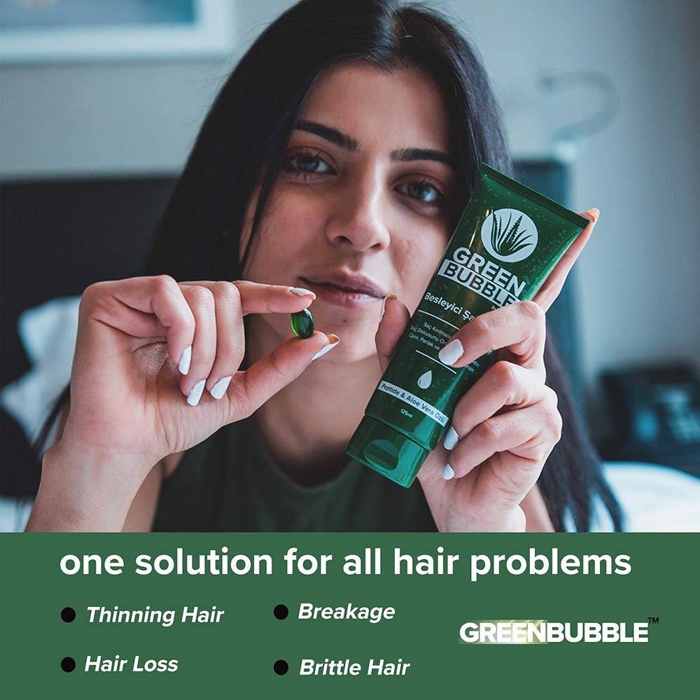 Bubbly – Set de crecimiento del cabello Green Bubble (paquete de 3)