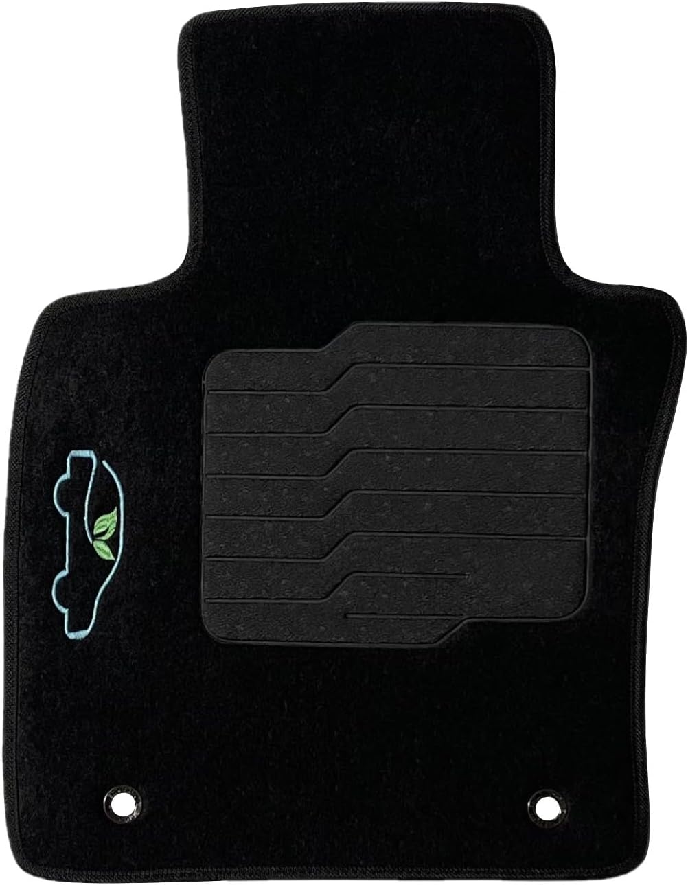 ecoMats – Alfombrillas compatibles con Mazda 3 HatchSedan y Mazda CX-30 2019 a 2024, delanteras y traseras, color negro, con cerraduras de seguridad