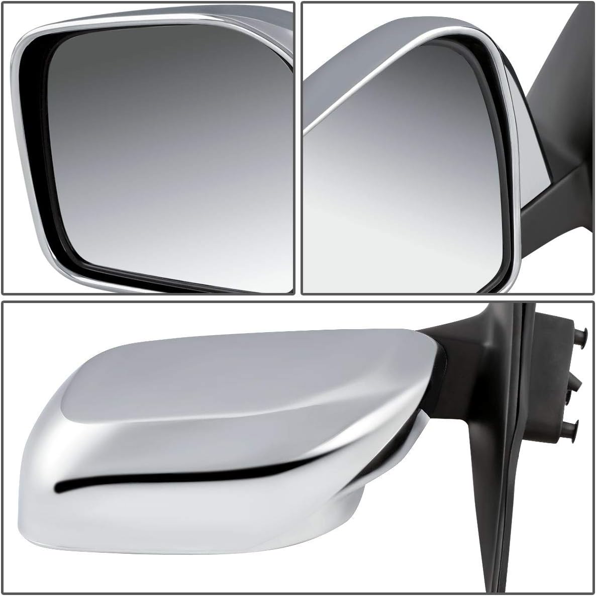Auto Dynasty TO1320159 TO1321159 Par de espejos retrovisores de puerta de visión lateral estilo OE compatible con Toyota Tacoma 01-04
