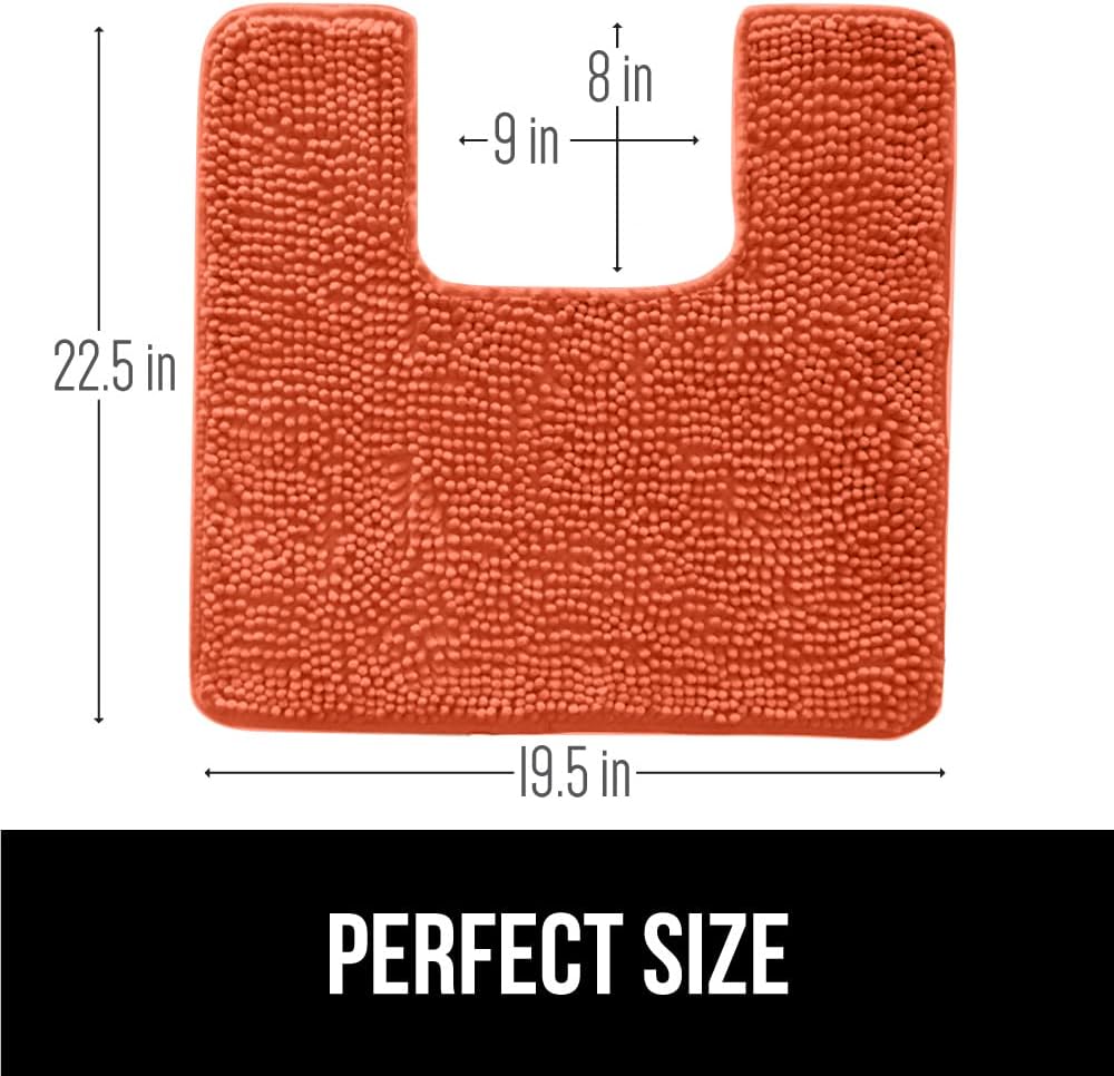 Gorilla Grip – Alfombra de baño de lujo, de felpa, extra suave, duradera y absorbente, lavado y secado a máquina, perfecta para una sola alfombra