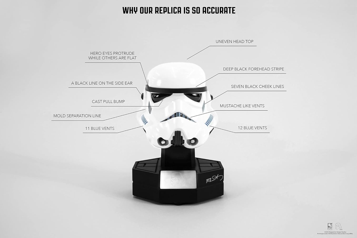 PA011ST – Figura original de Starwars Stormtrooper con casco de Star Wars, color blanco