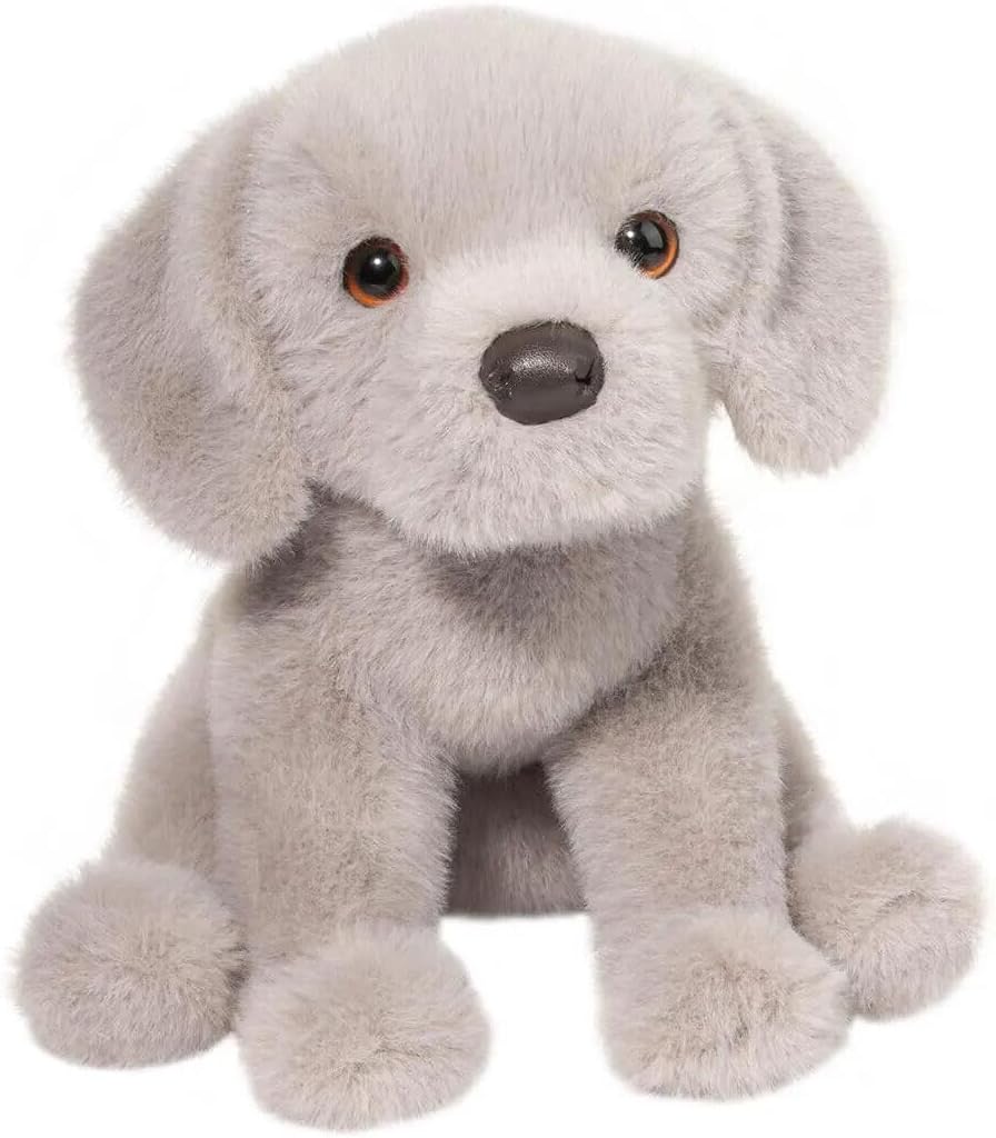 Argento – Cachorro de perro de peluche de 9 pulgadas, color plateado