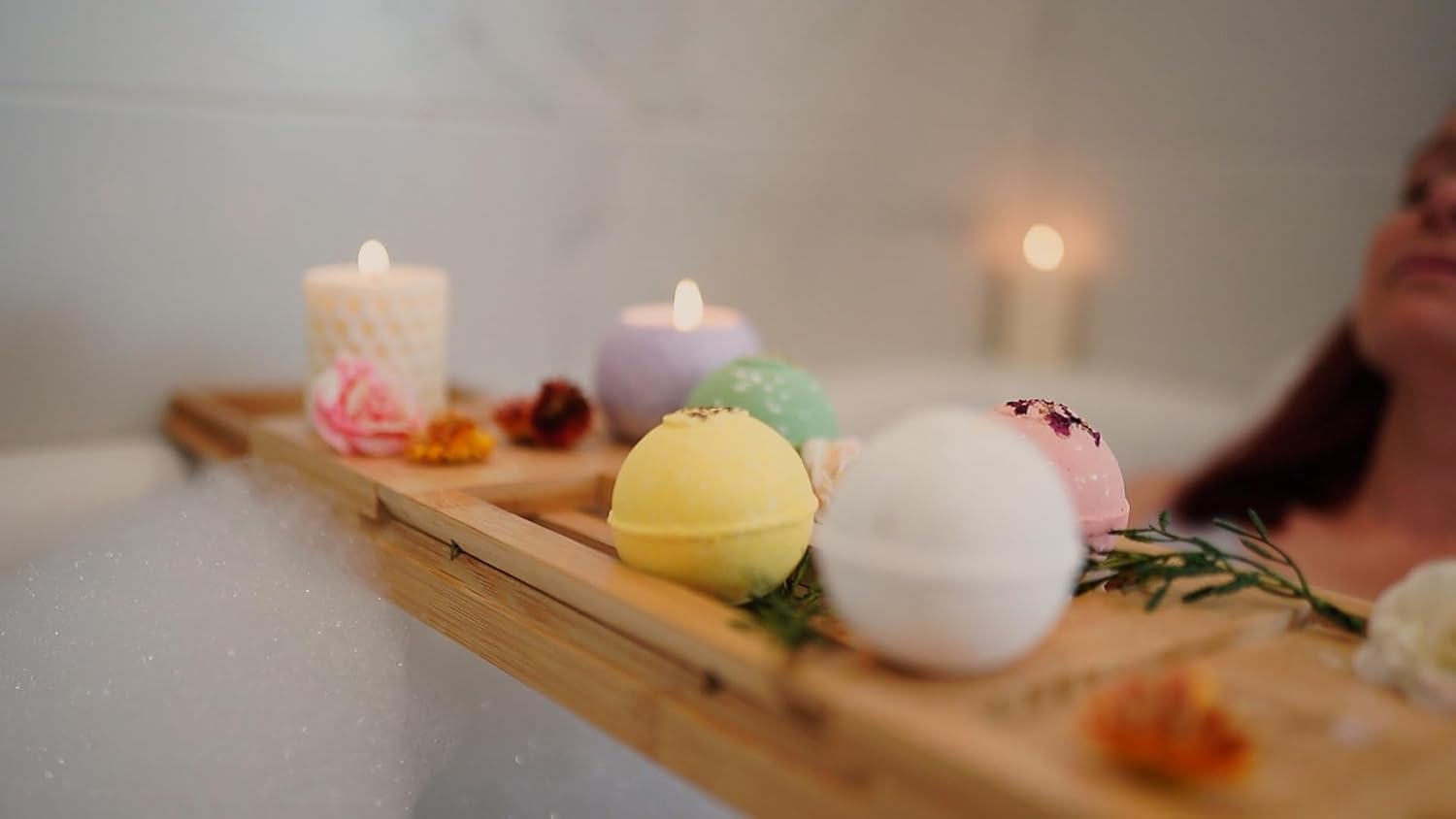 Handmade Organic Bath Bombs Gift Set For Women All Natural with Epsom Salt Relaxation Dead Sea Salt – Natural and Safe Bath Bombs Kit for Kids Her