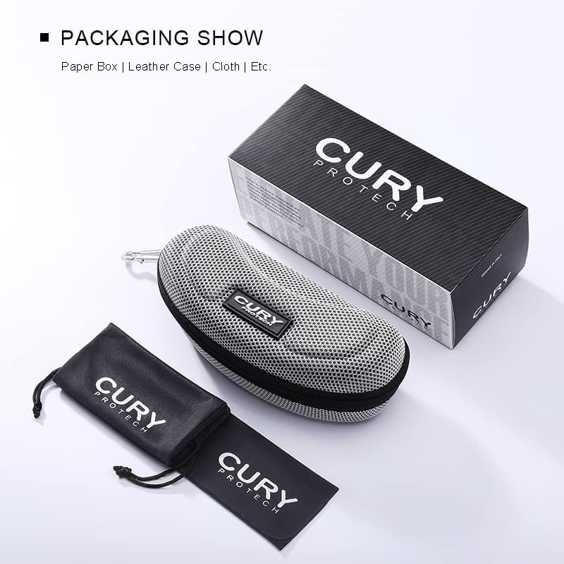 CURY PROTECH Gafas de sol deportivas polarizadas para hombres y mujeres, para pesca, ciclismo, correr, senderismo, conducción, golf, al aire libre