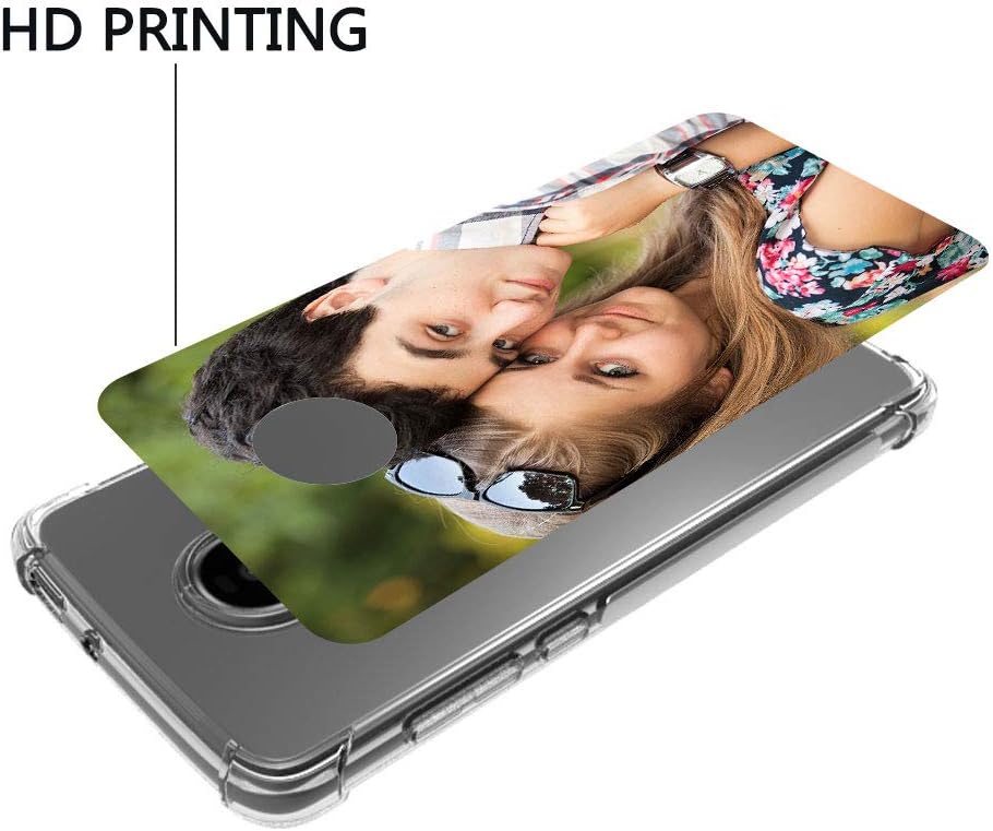shumei Funda personalizada para Moto Z4, funda antiarañazos, TPU suave, transparente, personalizada, para hacer tus propias fundas de teléfono con