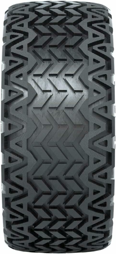 GTW Combo de ruedas y neumáticos para carrito de golf de 14 pulgadas  GTW Titan negro materuedas mecanizadas en neumáticos Predator todo terreno de