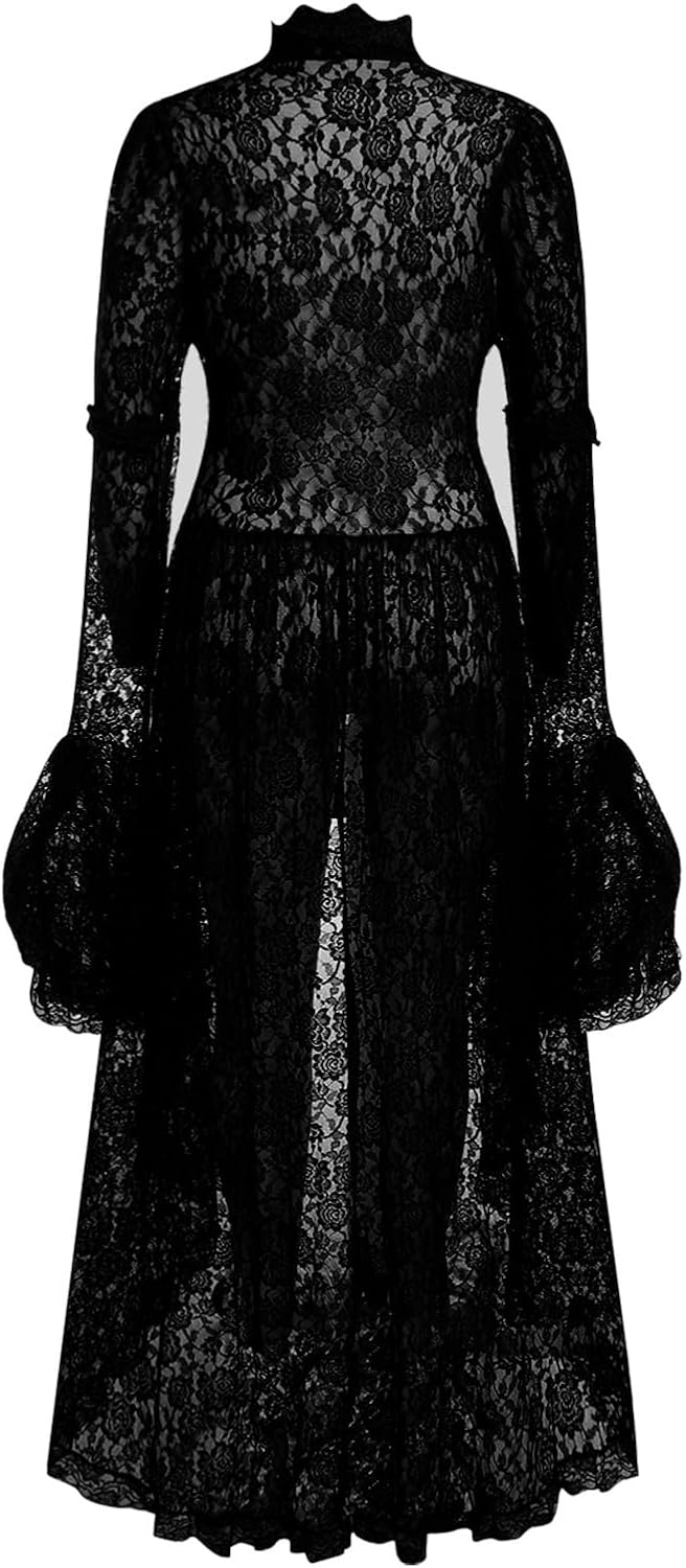 Halloween Costumes for Women Vintage Medieval Renaissance Dress 1800S Victorian Ball Gowns Sexy Lace Steampunk Dress