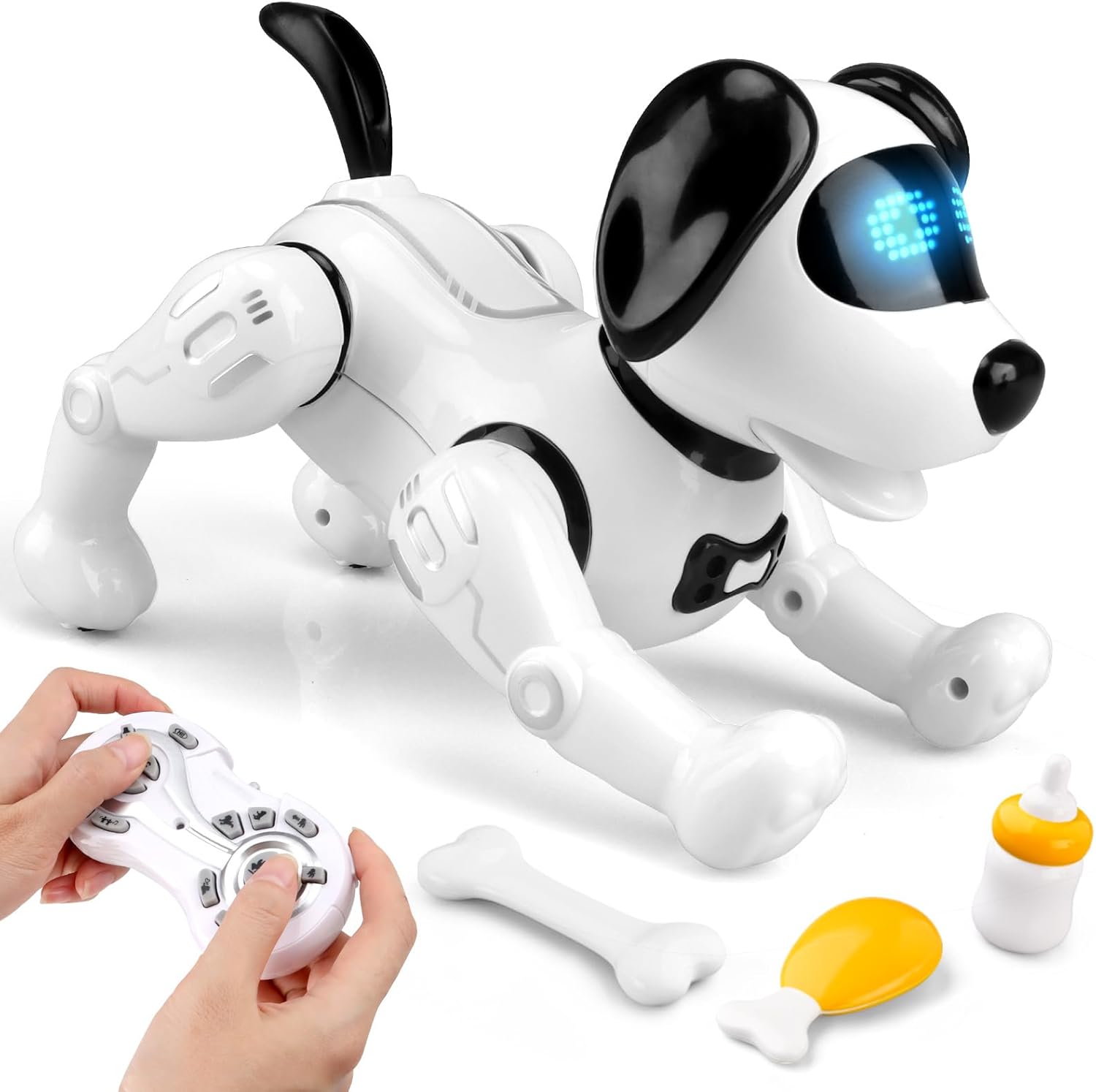 Beria Juguetes para perros a control remoto para niños de 8, 9, 10, 11, 12, perros robot que actúan como perros de verdad, juguetes robot para niños