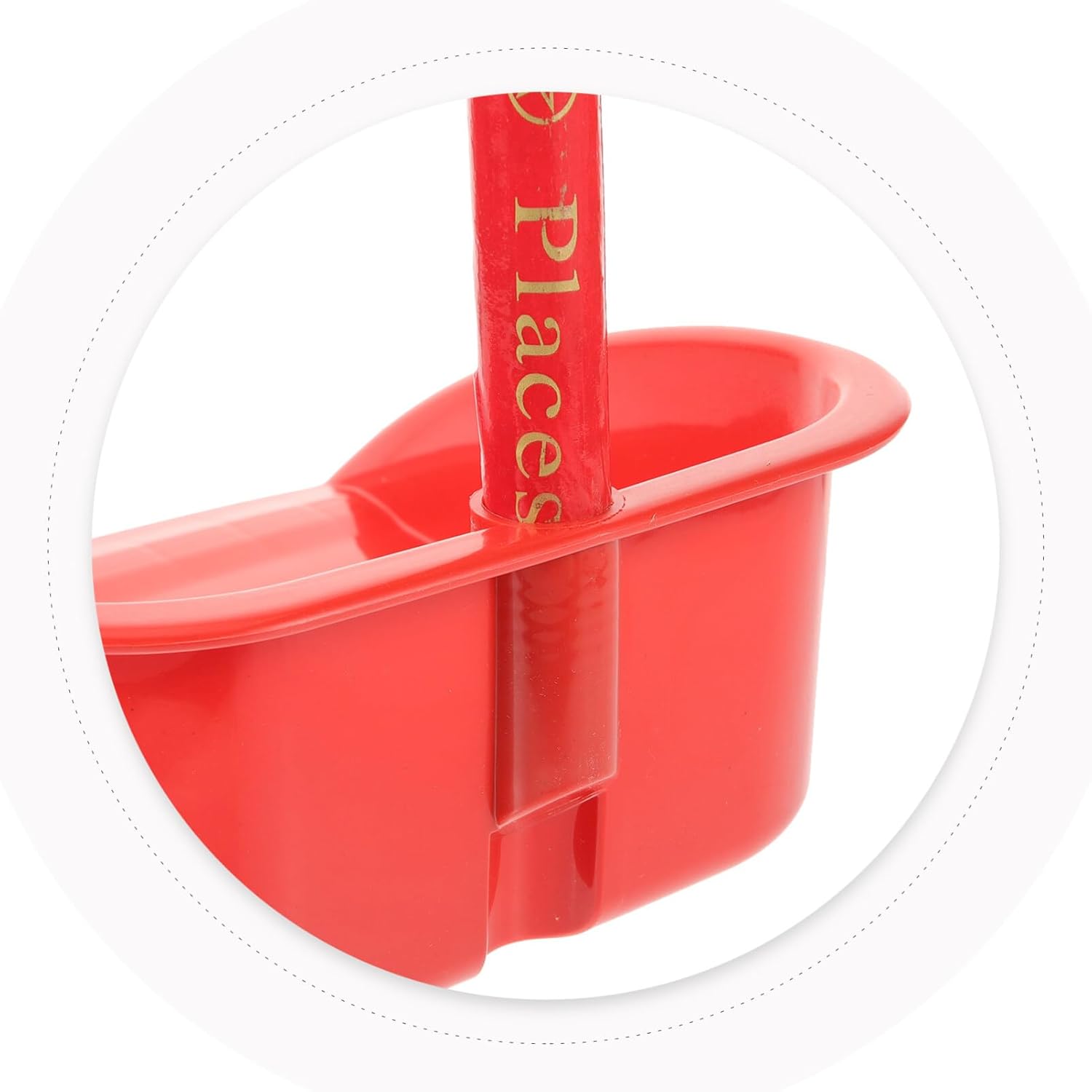 SEWACC Recogedor vertical de plástico con mango largo para levantar el polvo, 24.8 in, pala desmontable, recogedor de pie resistente para vestíbulo,