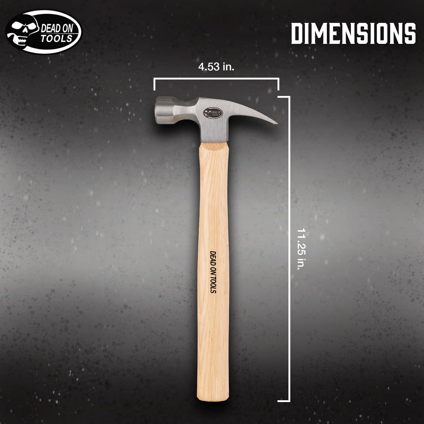 Dead On Tools -Martillo de acabado de cara lisa de 10 oz (DOH10S11)