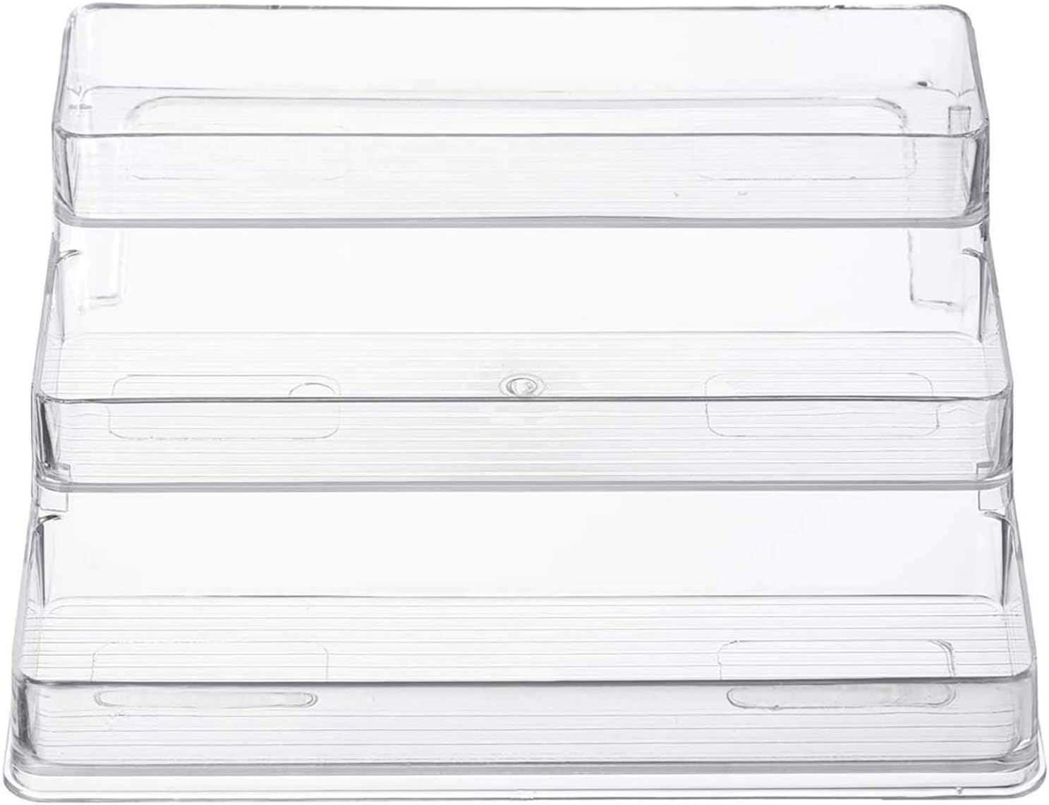 Home Intuition Estante organizador de 3 niveles para especias, transparente (2)