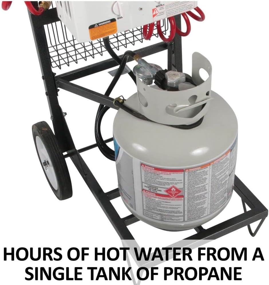 Original Portable Equine Washing System  Ultimate Comfort with Instant Warm Water  Comfortable, Stress-Free Horse
