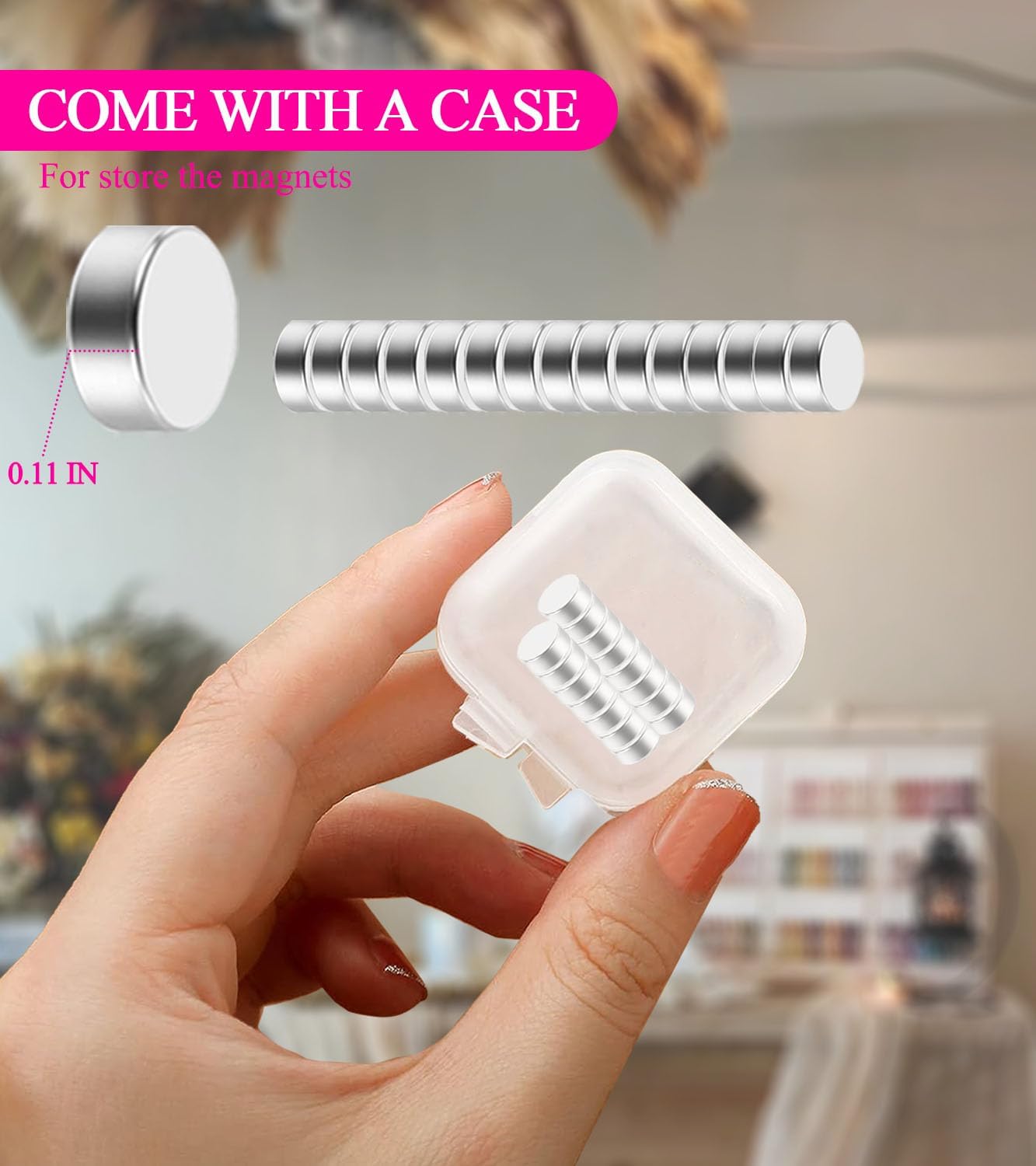 Cortaúñas postizas acrílicas con tamaño de imanes, cortador de puntas de uñas para uñas postizas con medición de longitud, recortador de uñas