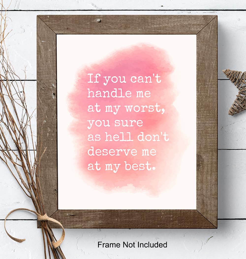 Empowerment Wall Art – Motivational Quote – Inspirational Wall Decor Home decoration for Bedroom Bathroom Living room – Chic Unique Gift for Women