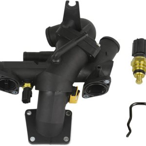 Conjunto de carcasa de termostato de refrigerante de motor compatible con Jaguar 4.2L 5.0L V8 Gas S-Type XF XJ8 XJR XK XK8 XKR Base OE# AJ811793 Conjunto de carcasa de termostato de refrigerante de motor compatible con Jaguar 4.2L 5.0L V8 Gas S-Type XF XJ8 XJR XK XK8 XKR Base OE# AJ811793