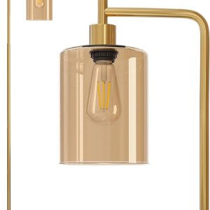 Oneach Lámpara de pie industrial de metal de 66.5 pulgadas para sala de estar, casa de campo, estilo rústico vintage, lámparas de pie altas para Oneach Lámpara de pie industrial de metal de 66.5 pulgadas para sala de estar, casa de campo, estilo rústico vintage, lámparas de pie altas para