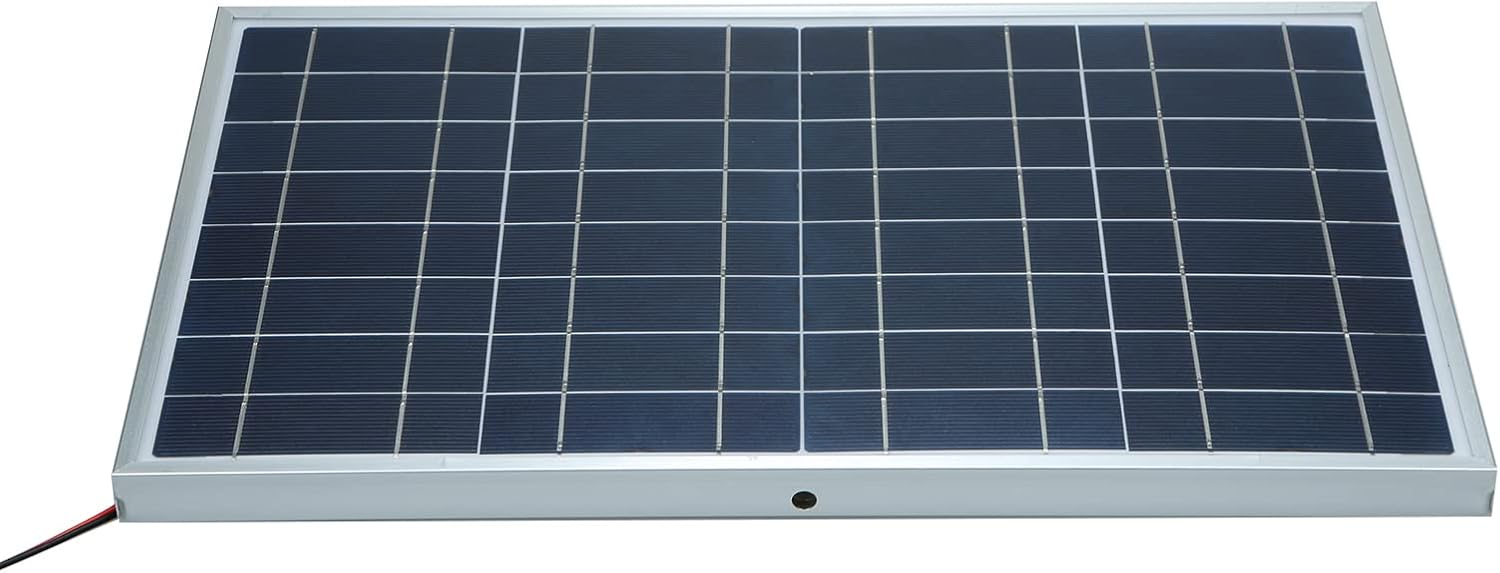 HUIOP Kit de panel solar, 30 W D C 12 V18 V Kit de panel solar con clip de cocodriloresistencia al agua IP65 para uso doméstico interior y exterior