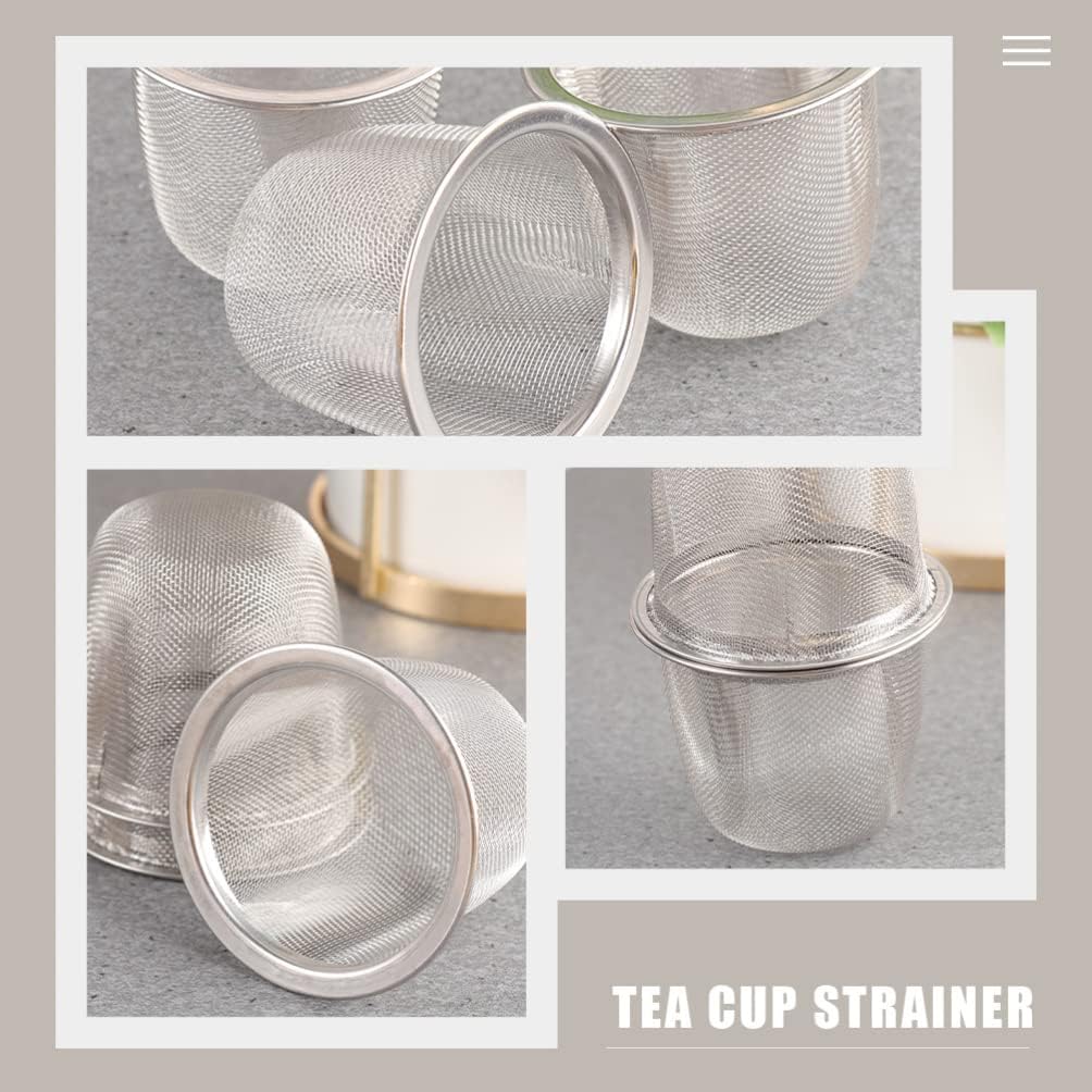 Operitacx 10 unids Teapot Filter Liner Tea Brewer for Loose Tea Mesh Tea Filter Coffee Filters Loose Tea Steeper Metal Tea Infuser Tea Mesh Strainer
