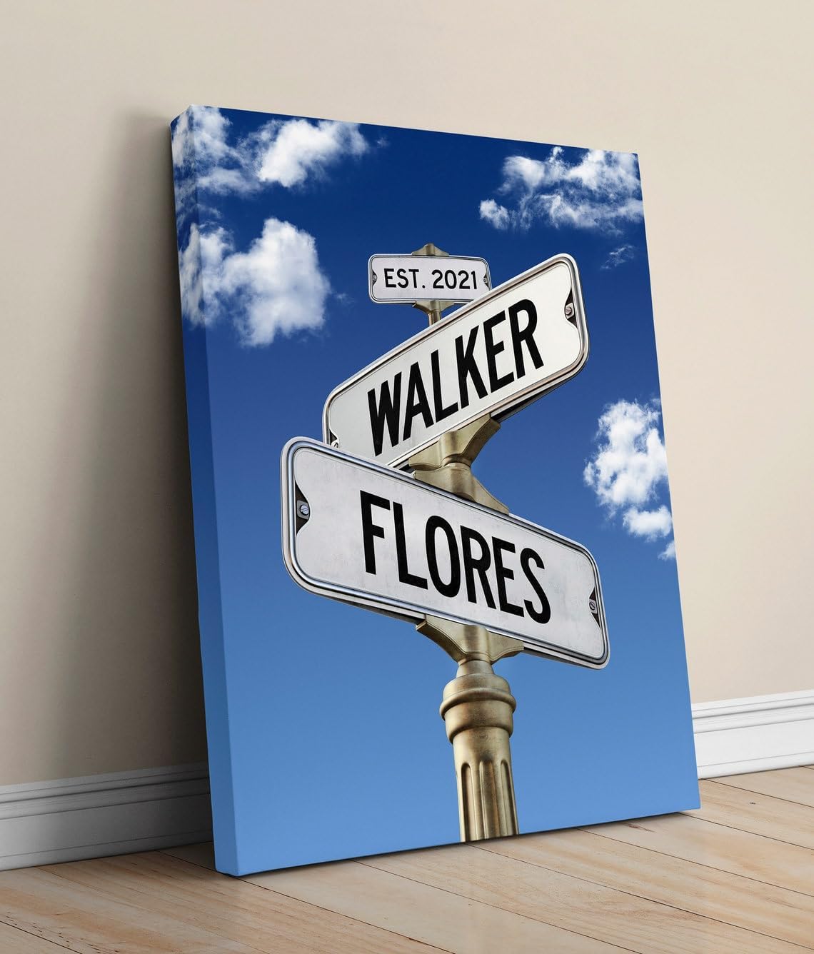 Regalos personalizados para pareja para ella, impresión personalizada de letrero de calle, regalo para aniversario, boda, regalo para cumpleaños, el