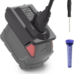 Adaptador para Dyson V7V8 Compatible con Milwaukee M18 18V Batería Convertir a Dyson V7 V8 Animal Motorhead Absolute Stick Aspirador inalámbrico con Adaptador para Dyson V7V8 Compatible con Milwaukee M18 18V Batería Convertir a Dyson V7 V8 Animal Motorhead Absolute Stick Aspirador inalámbrico con