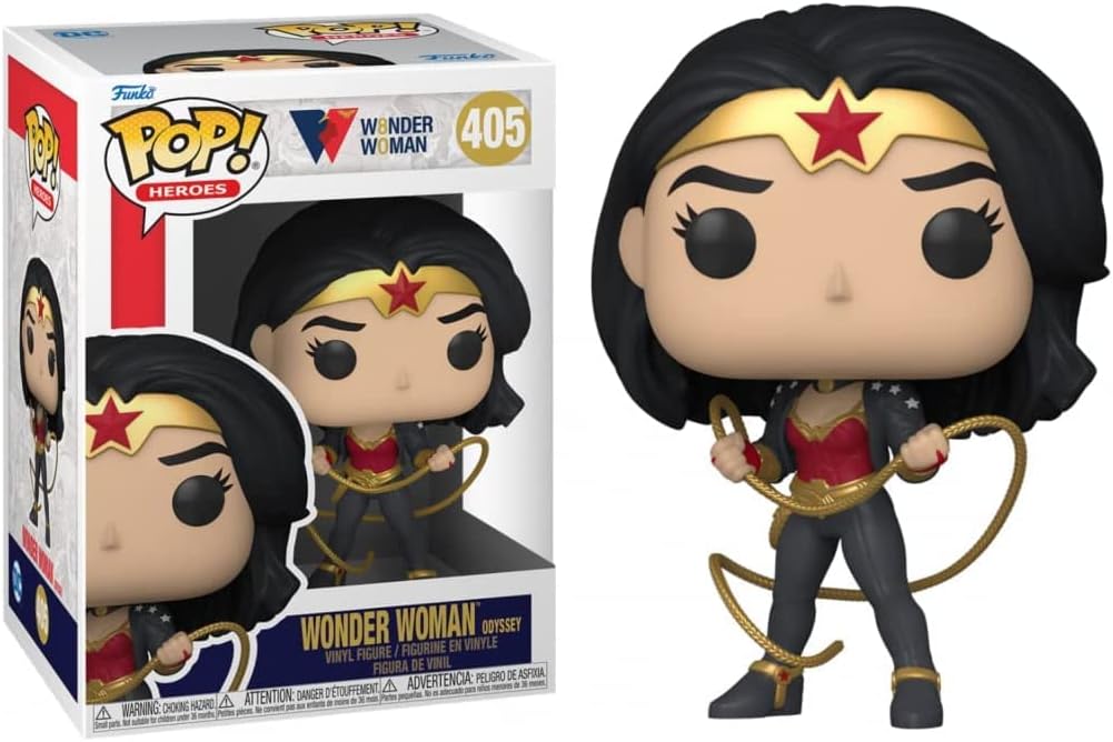 POP DC Heroes Wonder Woman 80th – Figura de vinilo Funko de la Mujer Maravilla (Odissey) (paquete con funda protectora de caja compatible)