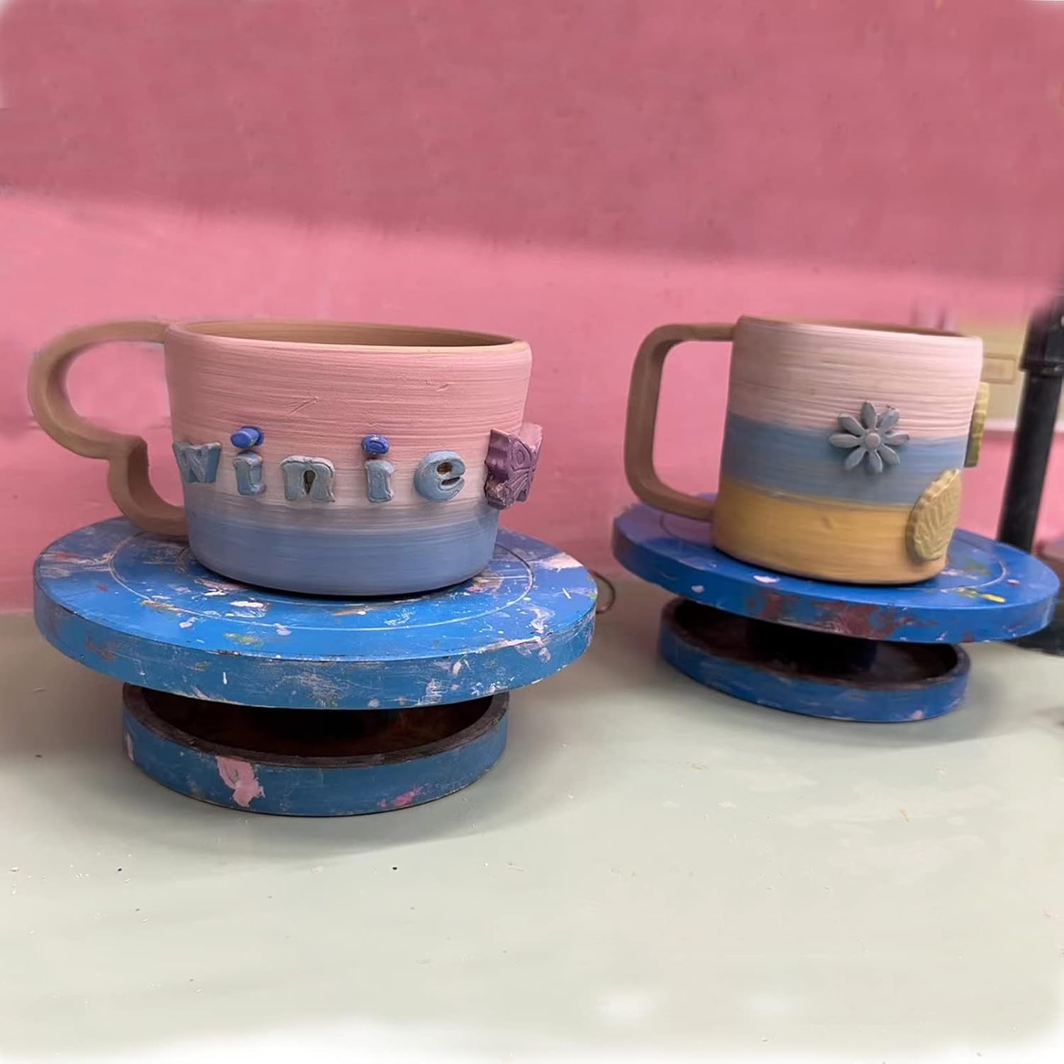 Moldes para mango de taza, 16 unidades, herramientas de cerámica de yeso de cerámica para tazas pequeñas, fabricación de diferentes formas y tamaños
