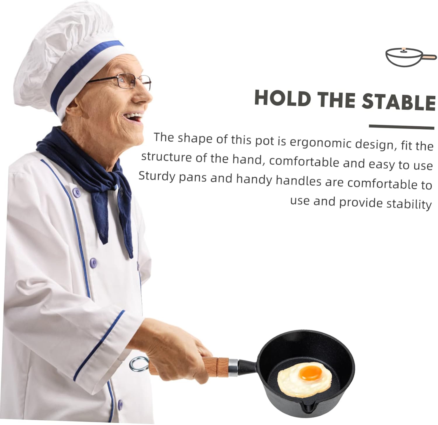 Luxshiny Olla de salsa de aceite caliente con tapa, sartenes japonesas con tapas, utensilios de cocina pequeños, sartén para huevos japoneses,