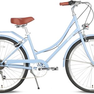 AVASTA Bicicleta híbrida para mujer, ligera, de 26 pulgadas, para ciudad, cómoda, para mujer, 6 velocidades, varios colores AVASTA Bicicleta híbrida para mujer, ligera, de 26 pulgadas, para ciudad, cómoda, para mujer, 6 velocidades, varios colores