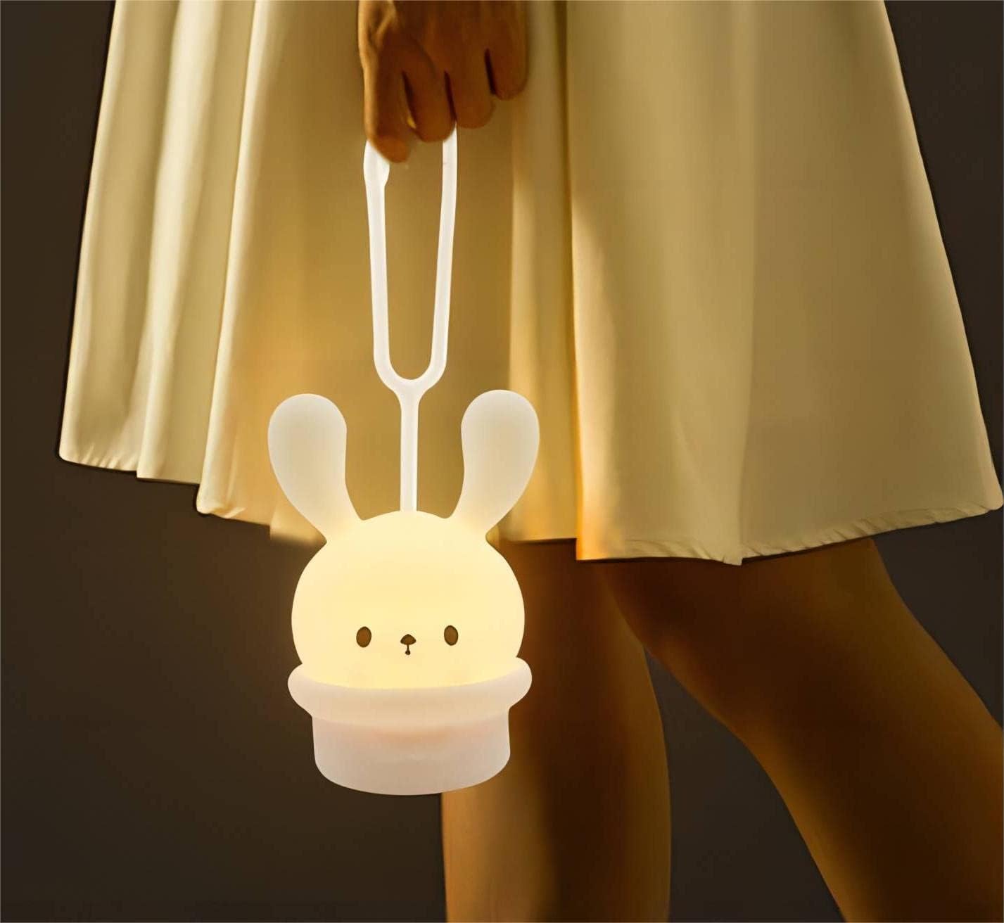Lámpara de noche colgante para campamento para niños, luz LED portátil, para habitación de bebé, 9 colores cambiantes, lámpara de noche para asiento