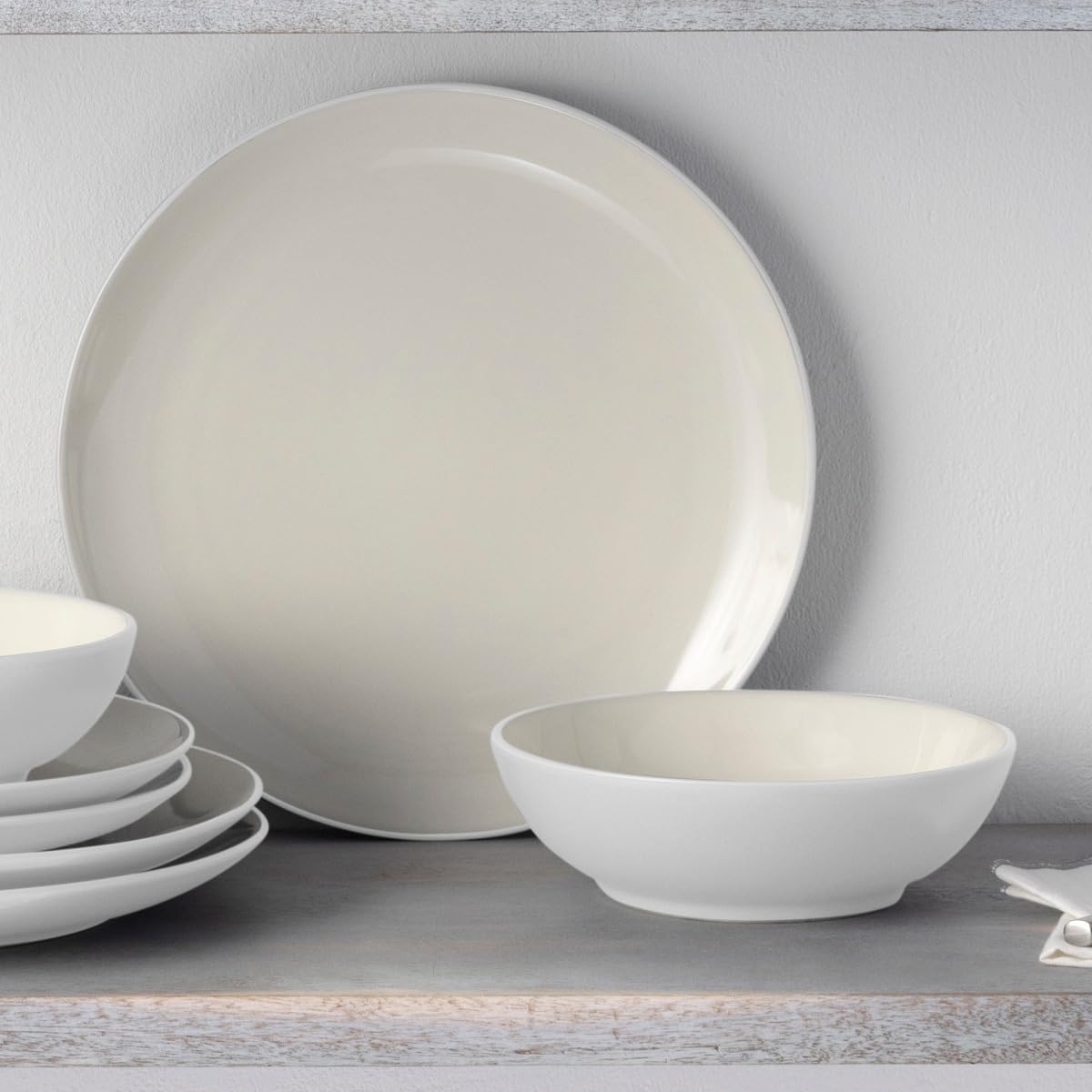 Noritake White Colorwave – Juego de 4 piezas Coupe