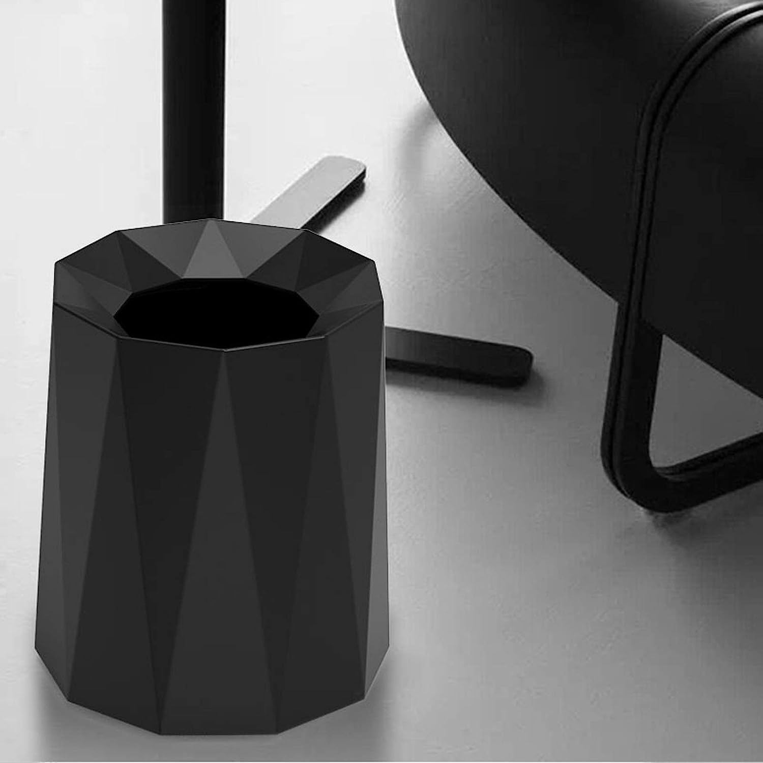 TISTIK Bote de basura – Bote de basura moderno y ligero de lujo sin tapa, creativo para el hogar, cubo de basura de gran capacidad, 6 colores, cesta