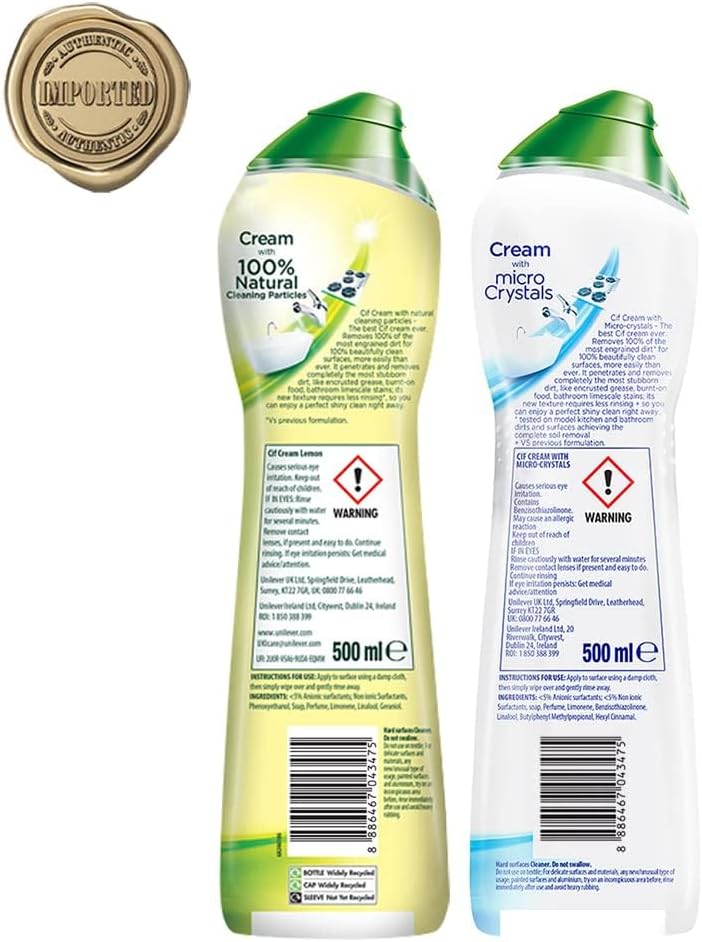 HABP GLOBAL Cif – Limpiador multiusos (limón, flores originales y rosas) 16.9 fl oz