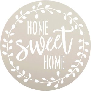 StudioR12 – Plantilla de Mylar reutilizable para pintar carteles de madera, diseño redondo, decoración del hogar, estilo casa de campo, técnica StudioR12 – Plantilla de Mylar reutilizable para pintar carteles de madera, diseño redondo, decoración del hogar, estilo casa de campo, técnica