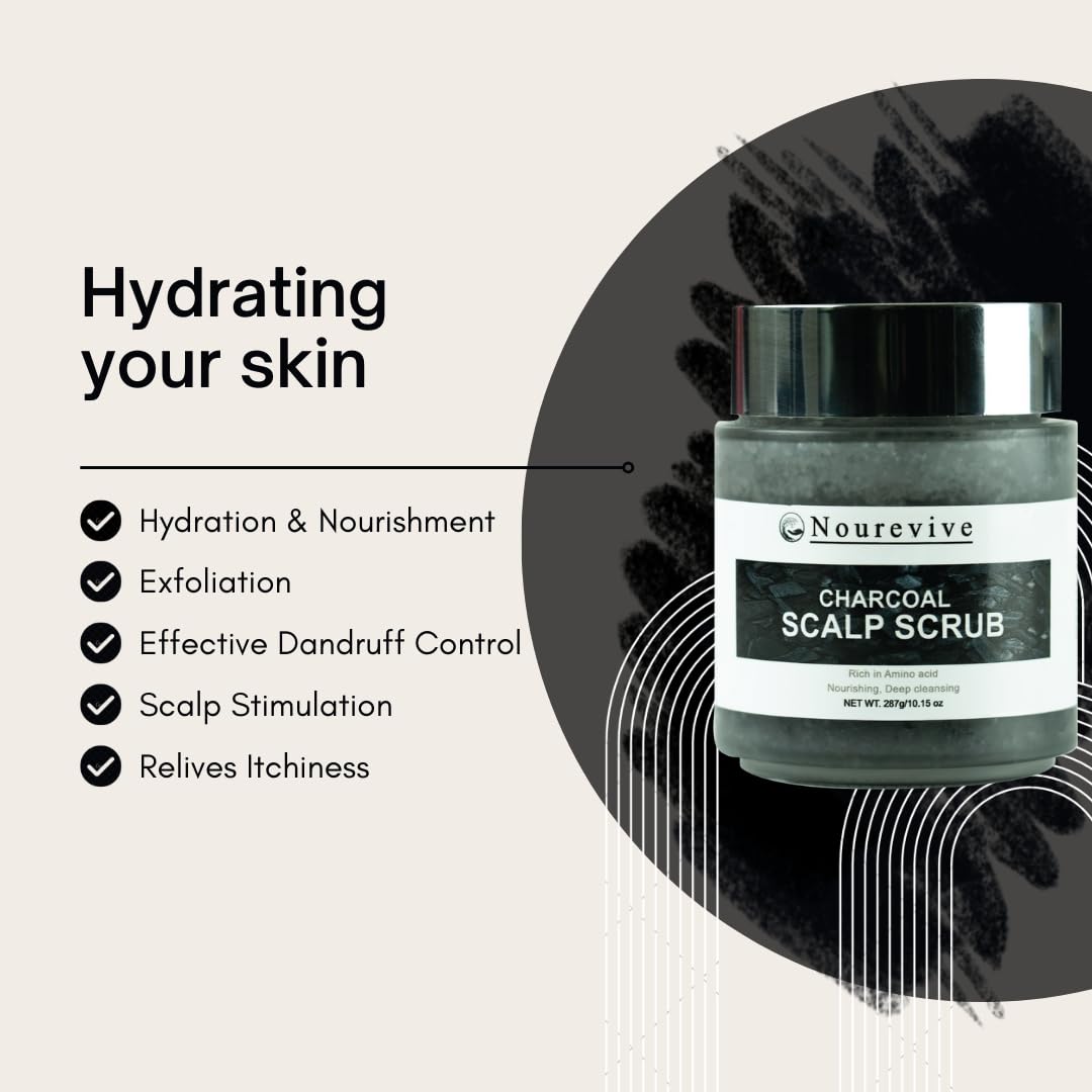 Nourevive Exfoliante de cuero cabelludo (carbón)