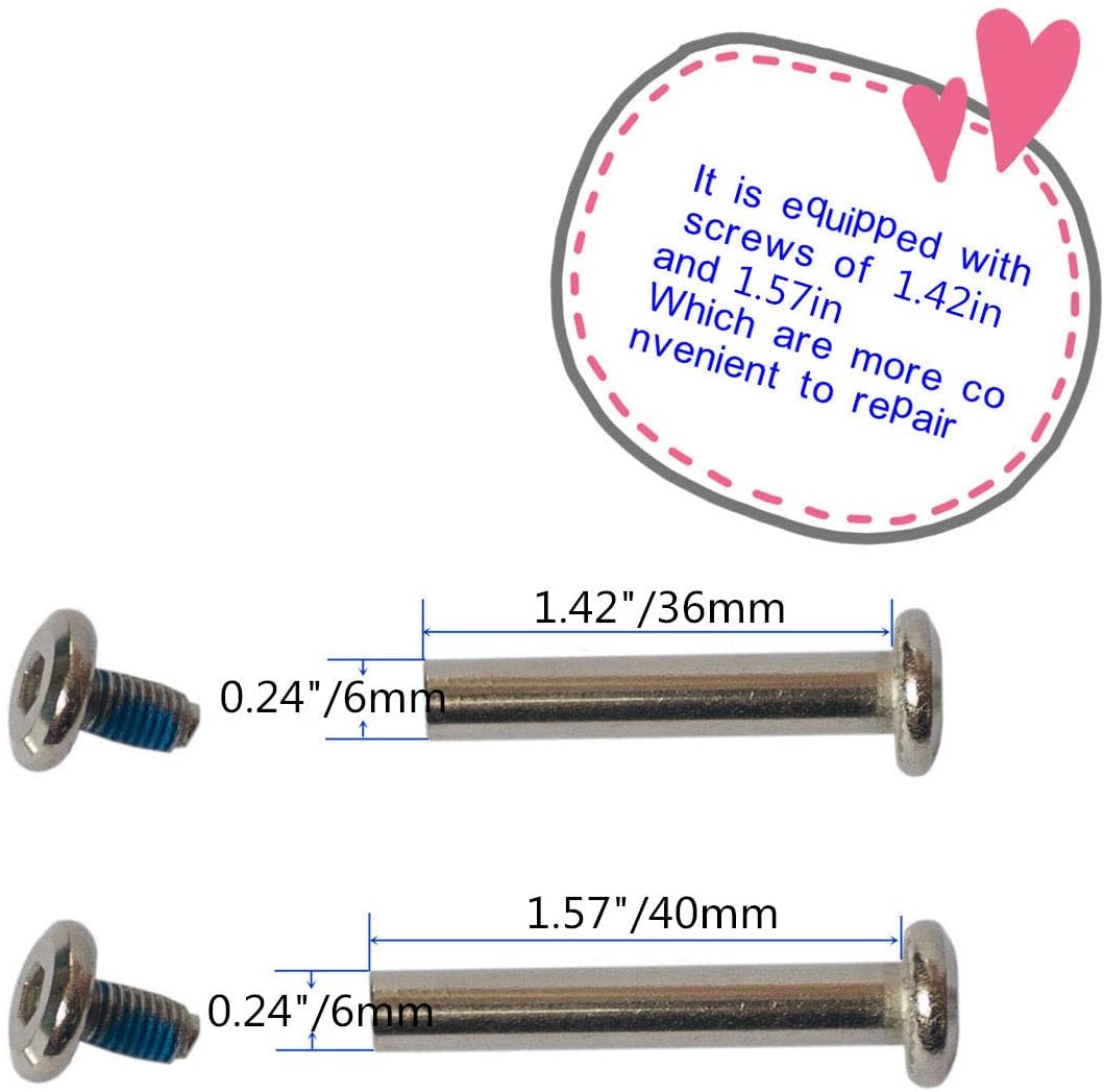 Mute – Juego de ruedas de repuesto para maleta de equipaje de 3.15 pulgadas de diámetro exterior resistente al desgaste (3.15 x 0.94 pulgadas)