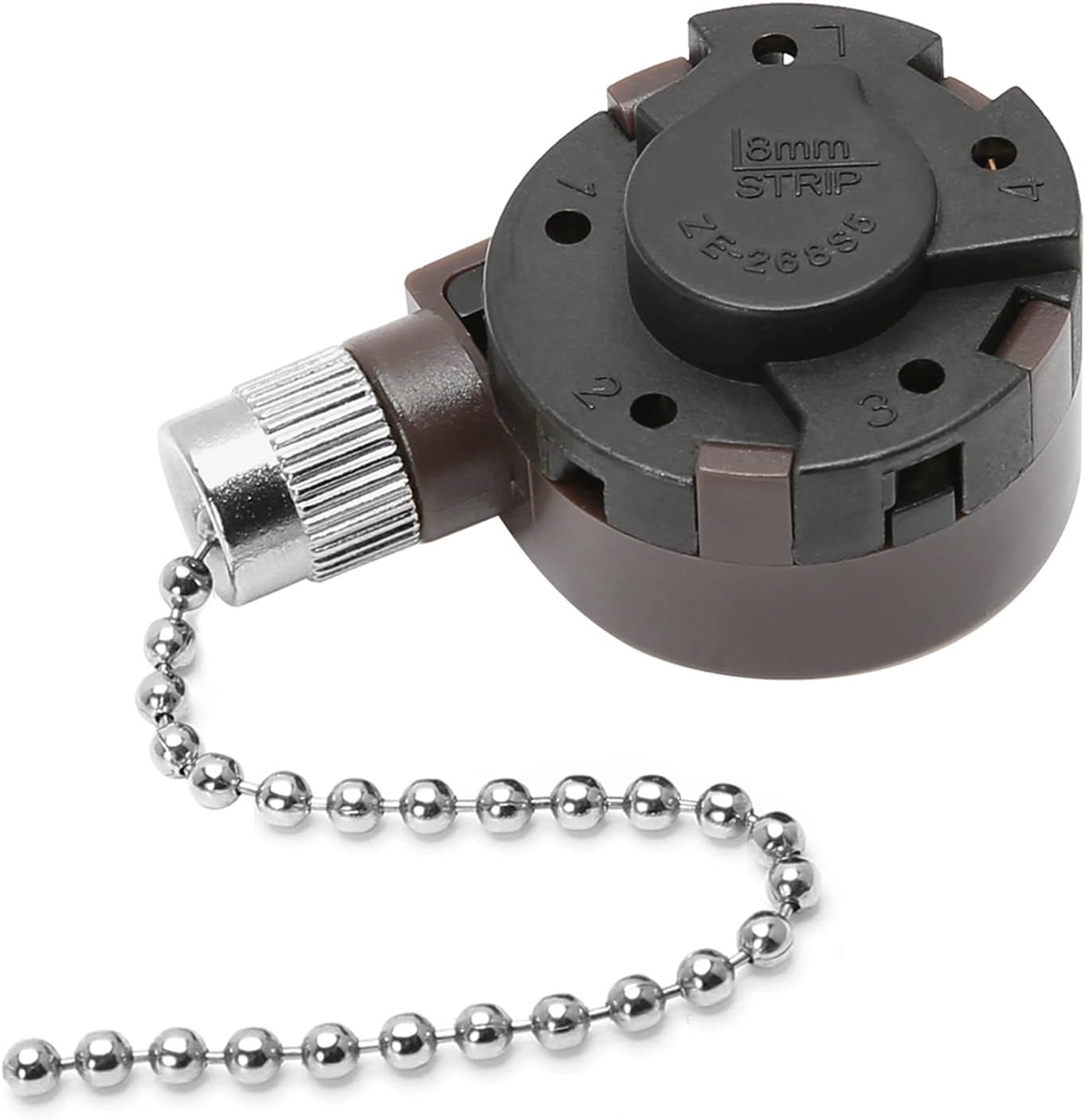 Zing Ear ZE-268S5 – Interruptor de ventilador de techo de 4 velocidades, 5 cables, control de velocidad de repuesto, compatible con ventilador de
