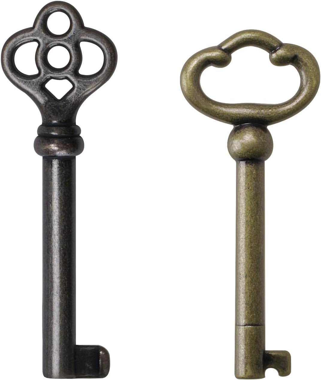 KY-2AB y KY-3AB – Llave de esqueleto de barril hueco, llave de barril universal, llaves de esqueleto de latón antiguo, llave de esqueleto genérica
