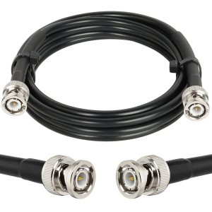 Cable coaxial BNC macho a BNC macho de 5 pies, cable coaxial RG58 de 50 ohmios con conectores BNC Cable coaxial BNC macho a BNC macho de 5 pies, cable coaxial RG58 de 50 ohmios con conectores BNC