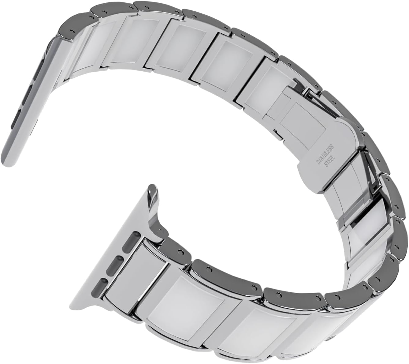 Correa de metal compatible con Apple Watch de 1.496 in 1.575 in 1.614 in 1.654 in 1.732 in 1.772 in 1.929 in, pulsera de jade con incrustaciones de