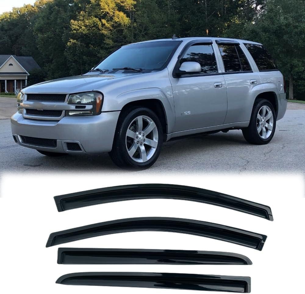 Puermto Deflector de viento para ventana lateral impermeable 94823, 4 piezas de repuesto de protección, visera de ventana para Trailblazer 2020 2021