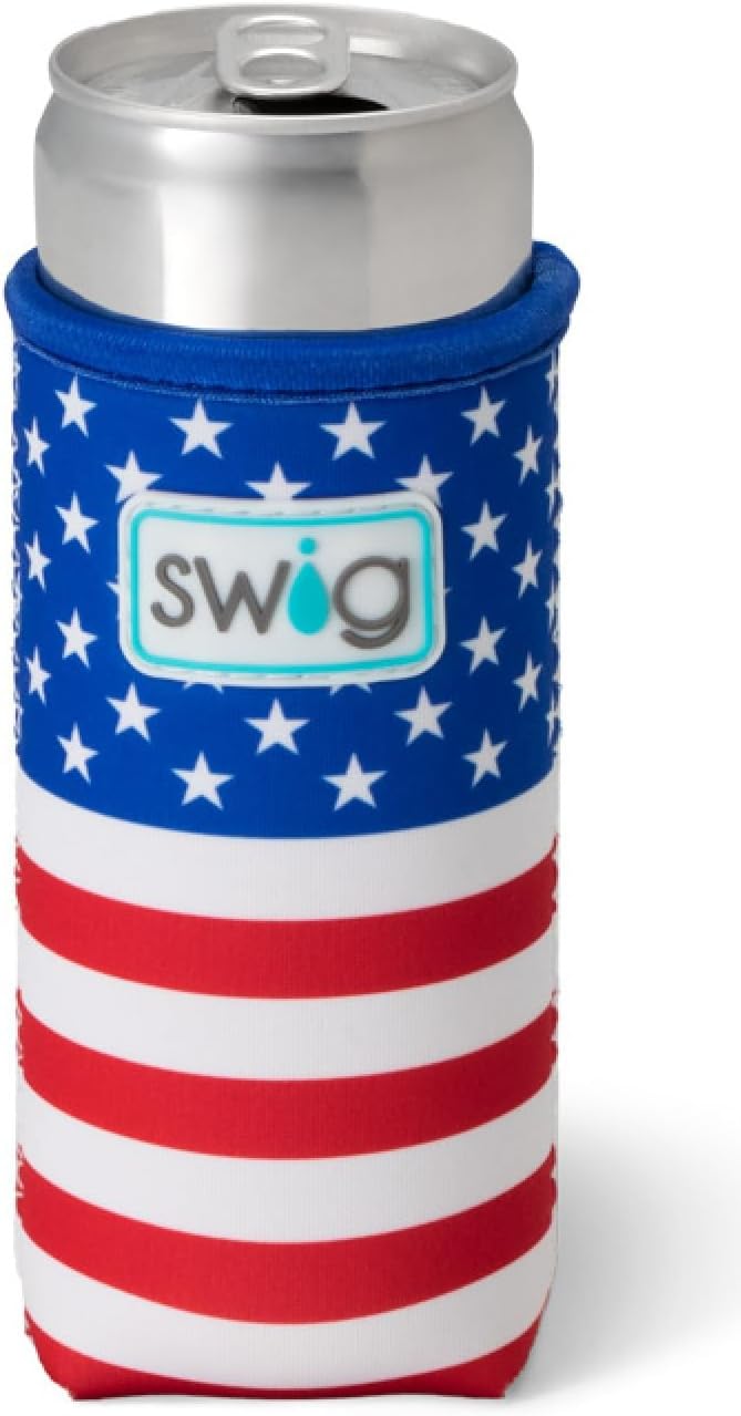 Swig Life Enfriador delgado de latas + botellas, chaqueta de neopreno aislada para latas o botellas de tamaño delgado de 12 onzas líquidas,