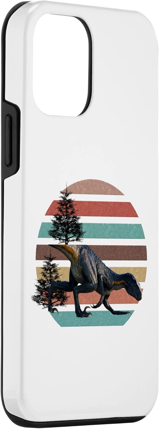 Funda para iPhone 12 Mini Giganotosaurus Retro T Rex dinosaurio prehistórico para el día del padre
