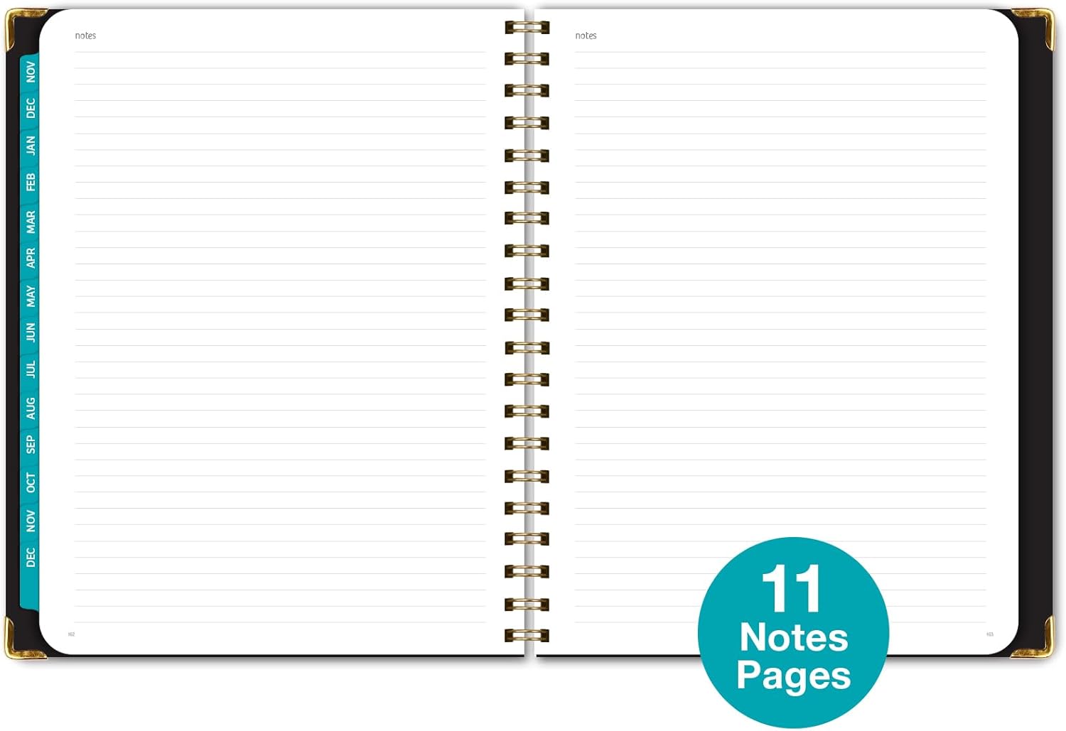 Agenda 2024 de tapa dura (noviembre de 2023 a diciembre de 2024) Agenda diaria, semanal, mensual y anual de 8.5 x 11 pulgadas. Marcador, carpeta de