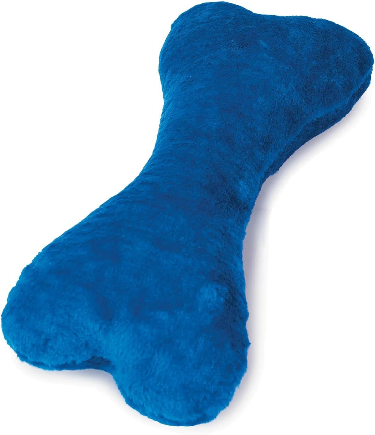 Zanies Big Bone – Juguete de peluche para perros de raza grande, color brillante, tamaño mega de 16.5 pulgadas, los colores varían