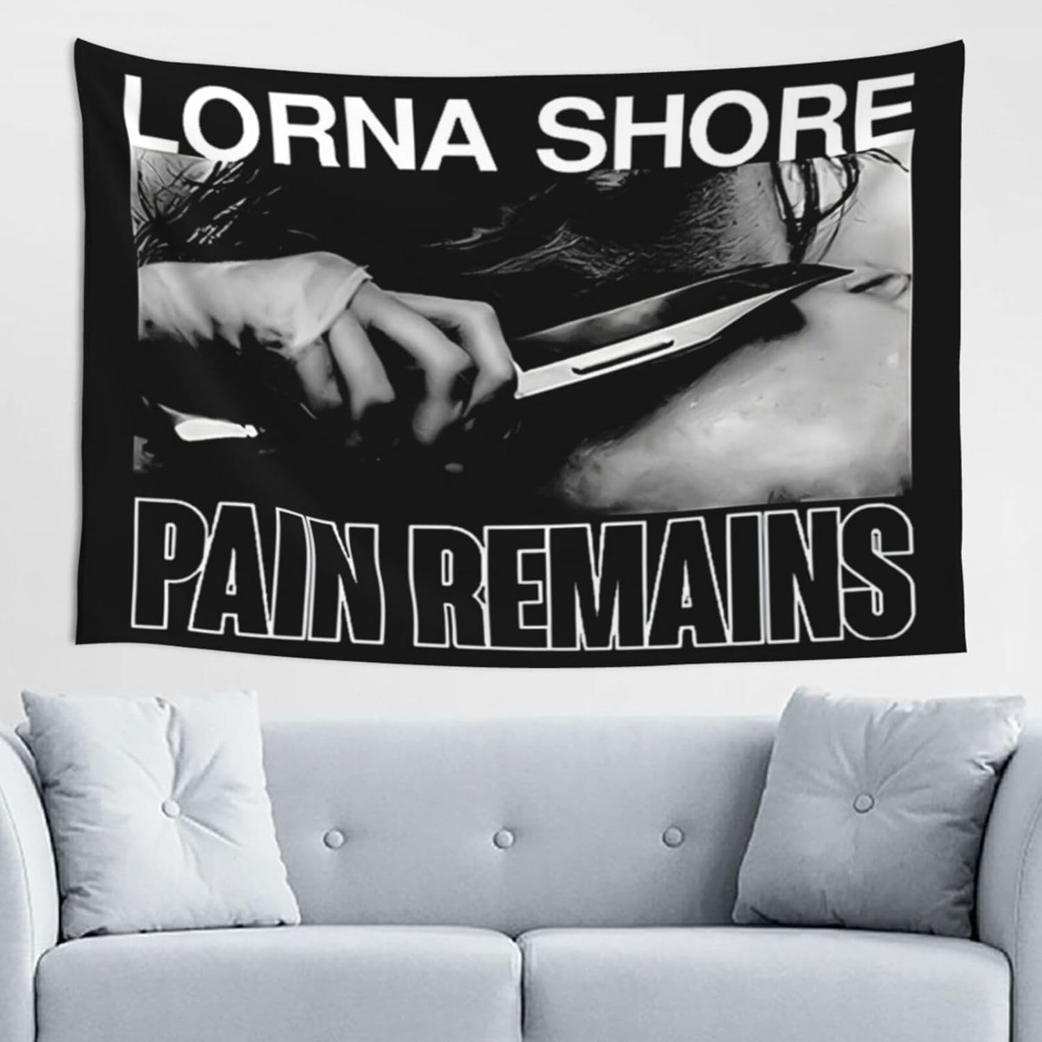 OBLUE Lorna – Tapiz para colgar en la pared, decoración estética para sala de estar, dormitorio, 60 x 40 pulgadas