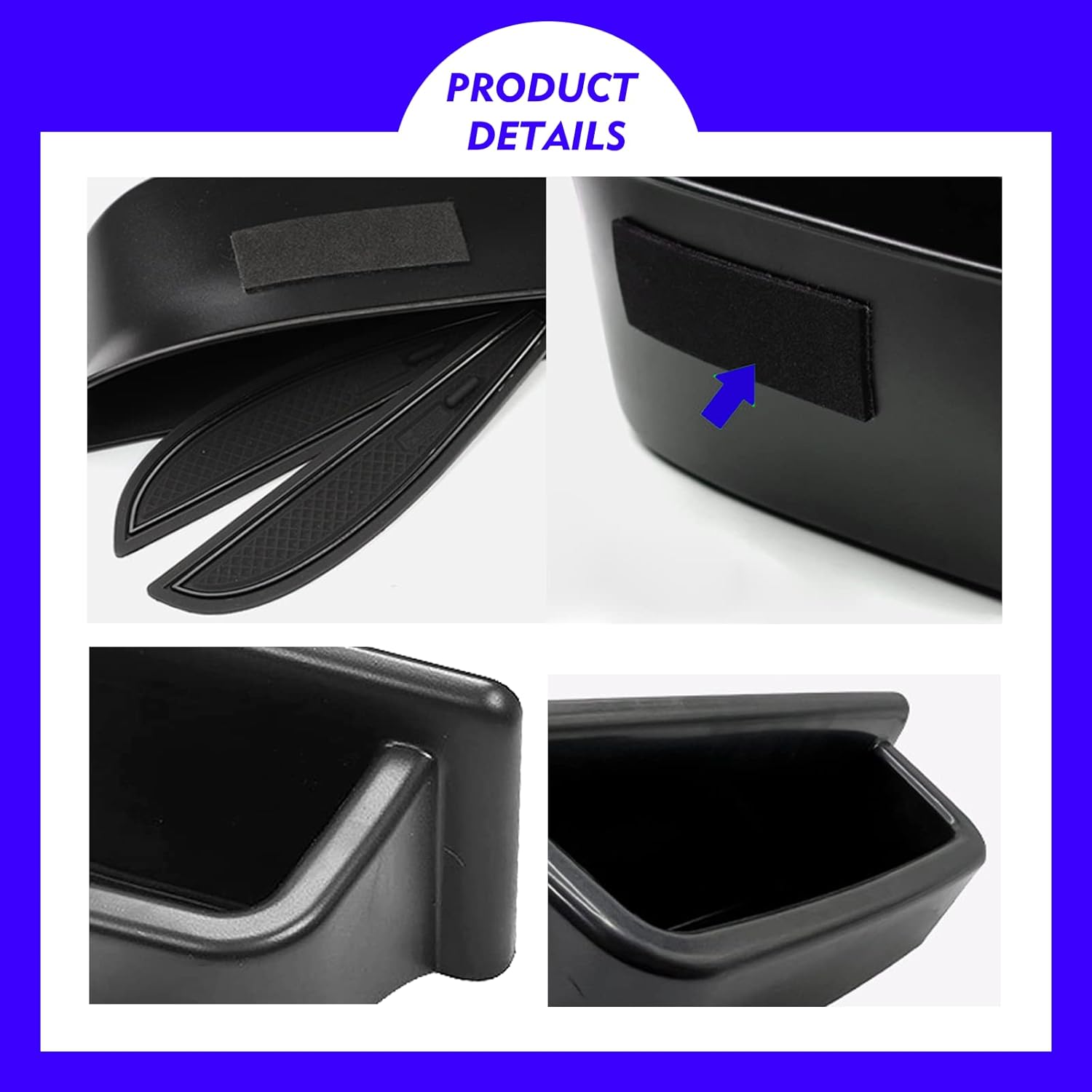 Bandeja de tablero y caja de almacenamiento lateral para VW ID.4 2023 para VW ID.4 ID4 2021 2022 2023 Bandeja de almacenamiento para consola central